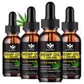 WOGORGT Organic Hemp Oil bottle close-up for daily relaxation ritual.