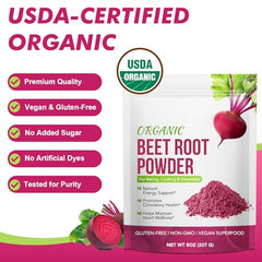 WOJBALMN Beetroot Powder 2-Pack bottle side showing clean label