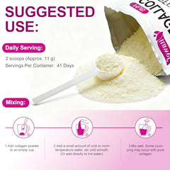 Unflavored WOJBALMN powder dissolves easily in water.
