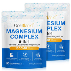 WOJBALMN magnesium glycinate bottle with easy-to-swallow capsules for daily calm.