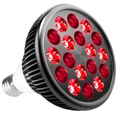 wolezek red light therapy bulb with 18 leds for at-home skin and body sessions.