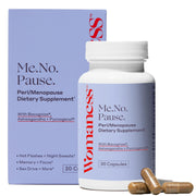 Womaness menopause supplements bottle for daily perimenopause support.