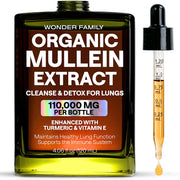 Wonder Family Mullein Drops bottle close-up for daily lung support