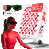 Wonder Family portable red light panel front view demonstrates home spa convenience