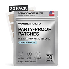 Wonder Family Recovery Patch morning-relief after party provides gentle morning support.