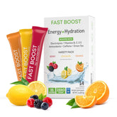 WonderSlim FAST BOOST sachets energizantes para hidratación rápida durante el día