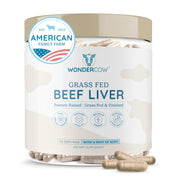 WONDERCOW beef liver capsules bottle – convenient daily nutrition for on-the-go energy.