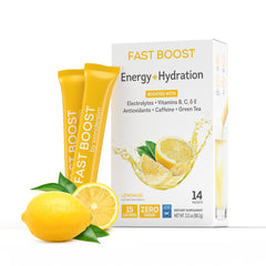 WonderSlim Fast Boost Lemonade energy stick ready to mix for quick hydration