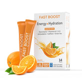 WonderSlim Fast Boost orange stick pack shown for quick hydration and zero sugar