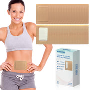 woowruier castor oil patch on belly area for even coverage and comfort.