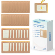 Woowruier castor oil patches box for convenient, mess-free use.