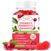 Wordln Women Probiotic Gummies bottle front for daily feminine balance.