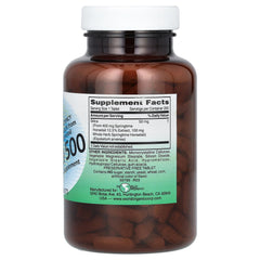 World Organic Silica 500mg tablets close-up showing tablet texture