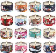 WPONSZU 16-pack Christmas scented candles for festive home fragrance and gifting.
