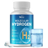WRAERC hydrogen tablets dissolving in a glass for refreshing hydration