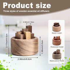 Wshxjzyay wood diffuser for home office enhances focus with subtle essential oil notes