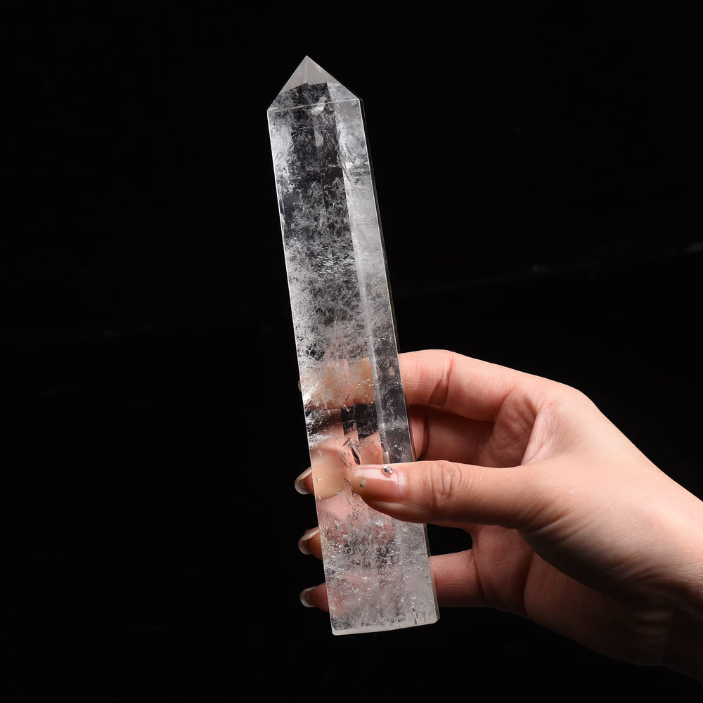 WUYOUSHI crystal tower spire for focused meditation and energy balance.