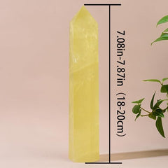 WUYOUSHI natural crystal tower with six facets for energy balance
