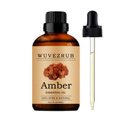 Wuvezrub amber essential oil bottle for diffuser use and cozy ambience.