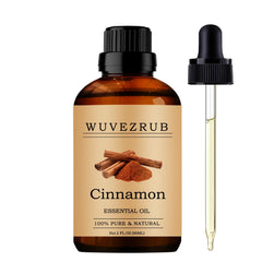 Wuvezrub Cinnamon Essential Oil bottle 60ml for pure aroma diffusion.