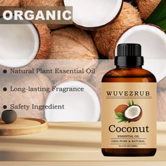 Wuvezrub Coconut Essential Oil for skin-care when diluted with a carrier oil