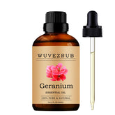Wuvezrub Geranium Essential Oil bottle for diffusion and room fragrance