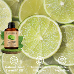Wuvezrub Lime essential oil used in DIY fragrances for candles and soaps.