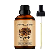 Wuvezrub Myrrh essential oil bottle ready for diffuser aroma.