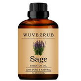 Wuvezrub Sage essential oil bottle for pure aroma in diffusers.