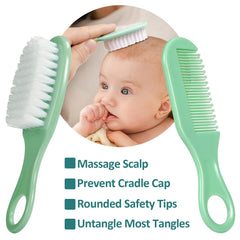WXA Baby Grooming Kit hair brush for soothing scalp massage