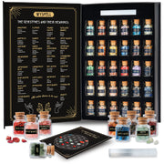Wyspell Healing Crystals in Jars, a 30-piece kit for altar spellwork and display.