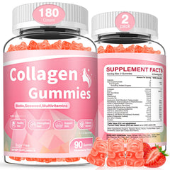 WyuuKi collagen gummies bottle shows convenient daily nutrition for skin support.