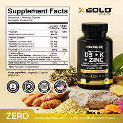 X Gold Health D3-from-lichen capsules close-up, plant-based source