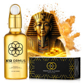 X12 Ormus bottle close-up highlighting premium 24k gold mineral blend for daily wellness