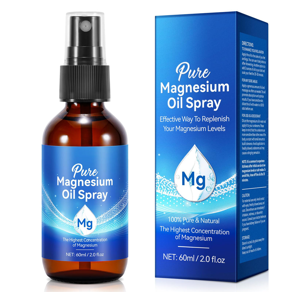 Xaarty magnesium oil spray on feet offers refreshing daily care.