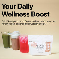 Xalya Green Tea Extract dissolving smoothly in a cold beverage