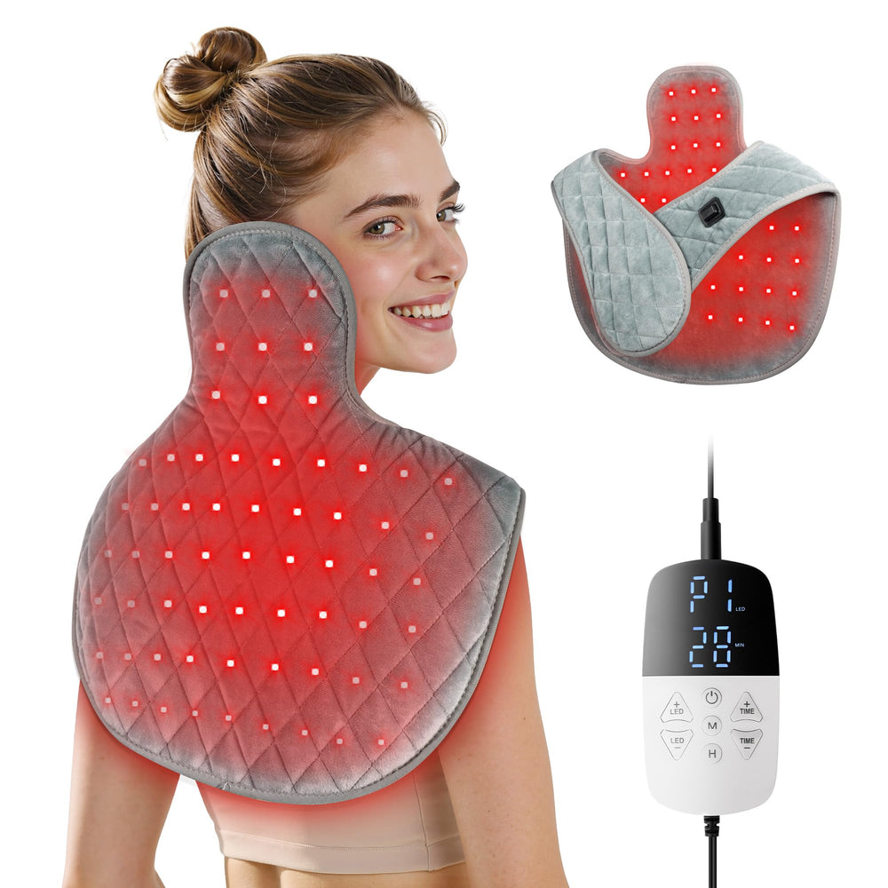 Xasla neck wrap delivers targeted red light therapy with soothing warmth.