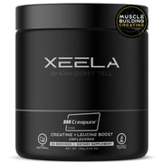 XEELA Creatine bottle front view with Creapure label for lean muscle support