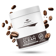 XEELA Pre Workout bottle with Vanilla Iced Coffee for energized workouts.