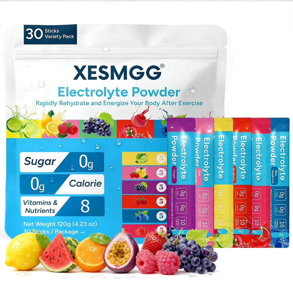 XESMGG lemonade stick-pack for on-the-go hydration and flavor variety.
