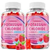 XIAAN potassium gummies raspberry bottle for daily electrolyte balance