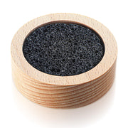 XLIUAX lava rock diffuser on bamboo base delivers long-lasting fragrance