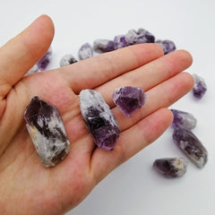 XMHOME natural-purple-crystal-blocks for display and craft projects