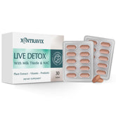 Xontravix Liver Detox bottle front for daily wellness support