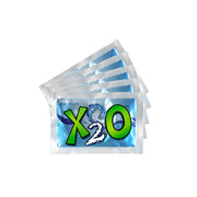 Xooma X2O sachet dropped into water for mineral hydration