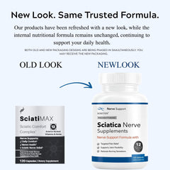 XORYTEN Sciatica Relief capsules close-up demonstrates an easy-to-take format for daily use.