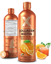 XParadigm Puritas Corpus liquid collagen bottle front for daily wellness.