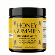 XPDGVS Honey Gummies bottle close-up for daily wellness.