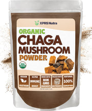XPRS Nutra Organic Chaga powder in a bottle for daily use and easy blending.