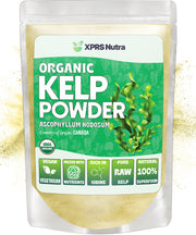 XPRS Nutra organic kelp powder bottle for convenient daily supplement.